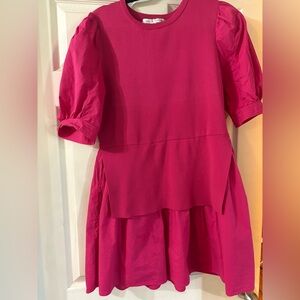 English Factory Fuchsia Mini Dress